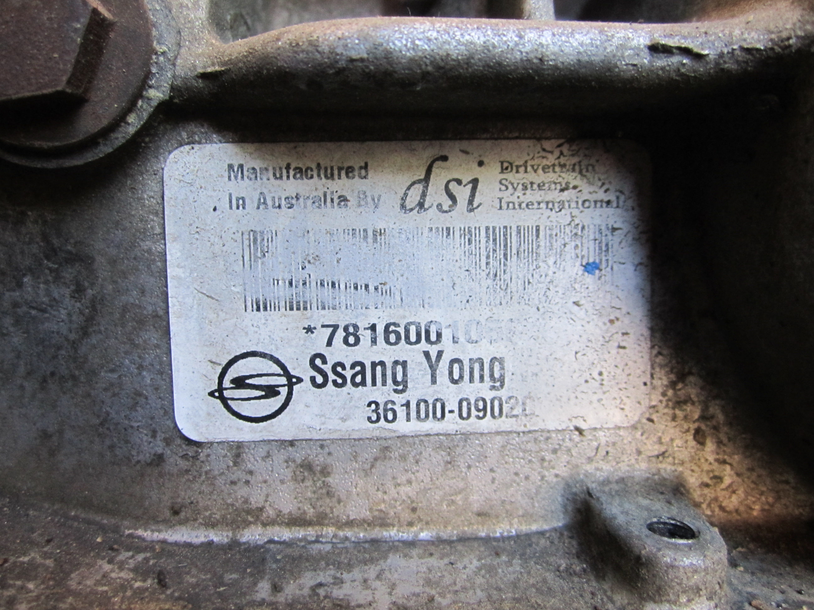 Автоматическая коробка передач (АКПП) : M78DSi на SsangYong Actyon